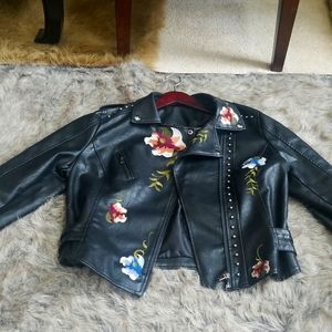 Faux leather jacket